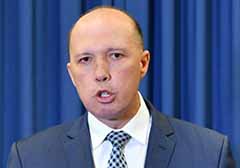 Defence Minister Peter Dutton